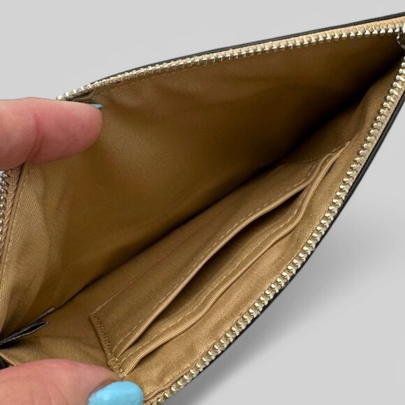 NWOT Coach Silver Gold Star Glitter Small Wristlet - Picture 9 of 9